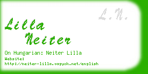 lilla neiter business card